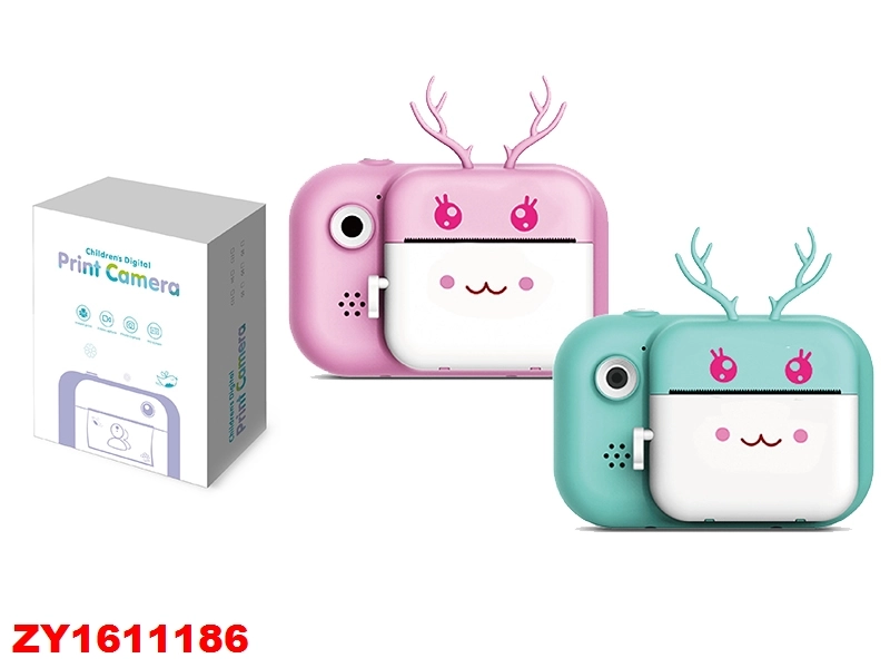 Kids Camera That Prints Adorable Deer Design Instant Print 