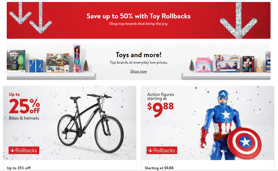 Walmart Rollback Toys