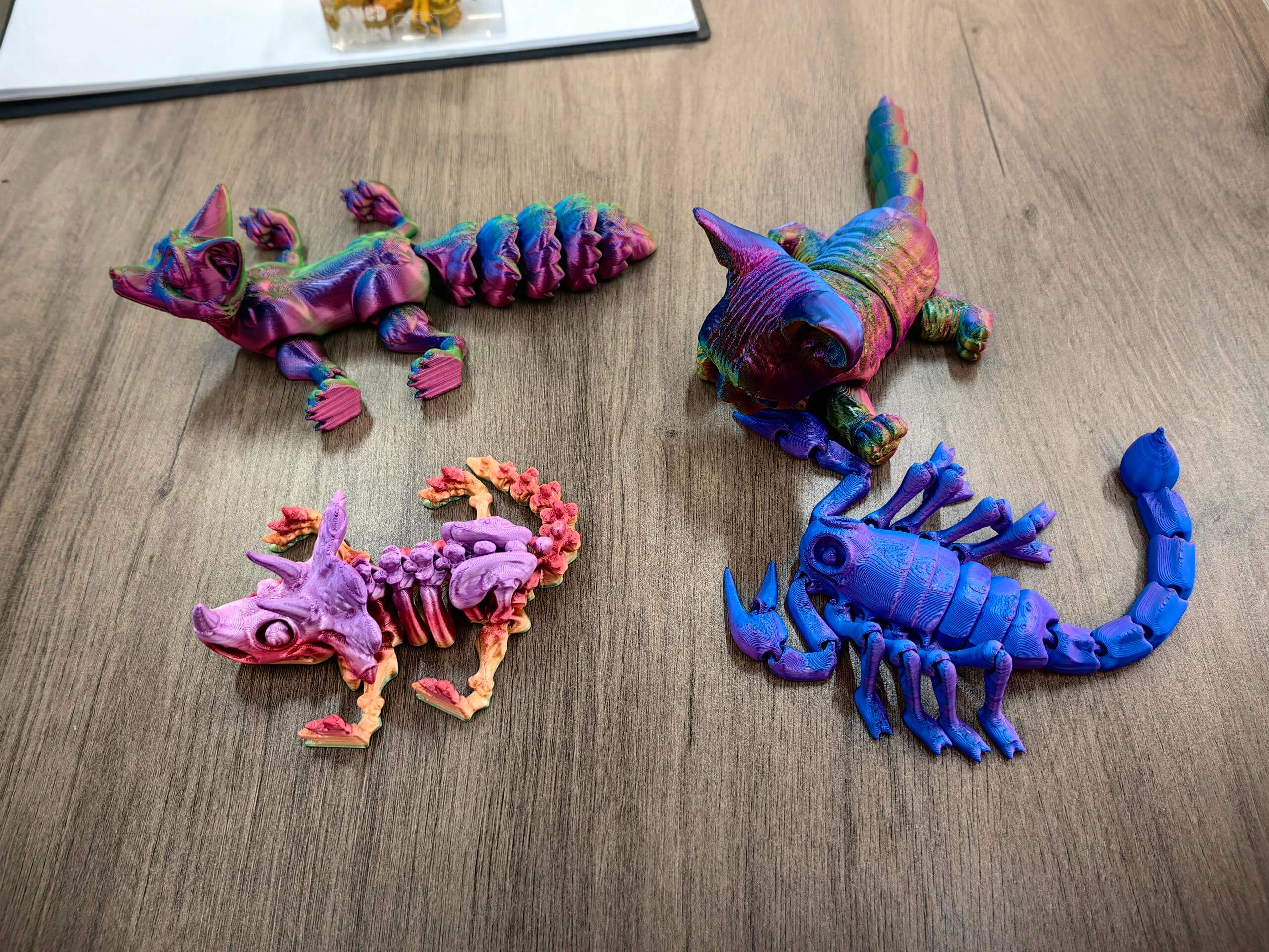 3D printed animal fidget toys 