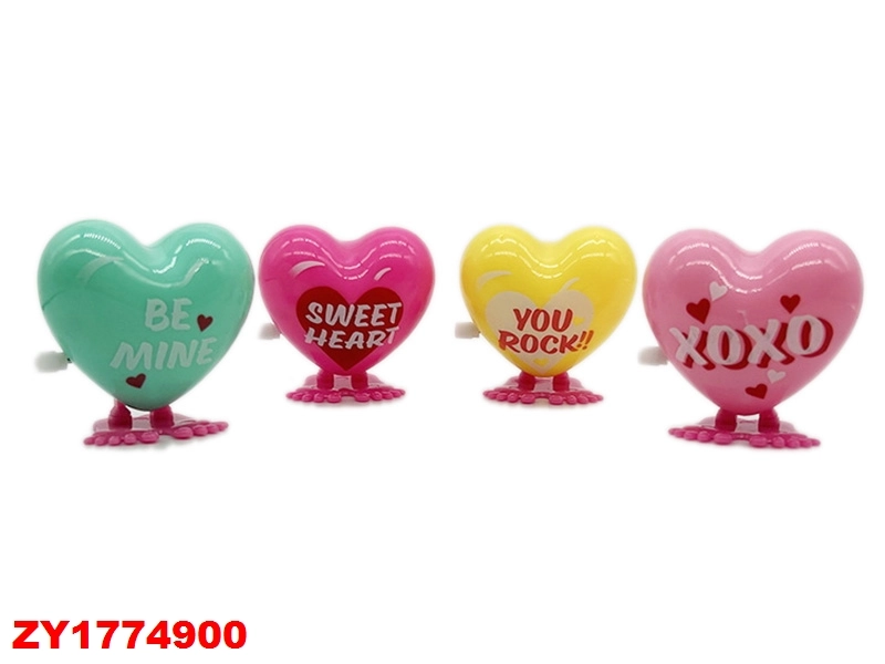 Valentine's Day Jumping Heart Wind-Up Toy 